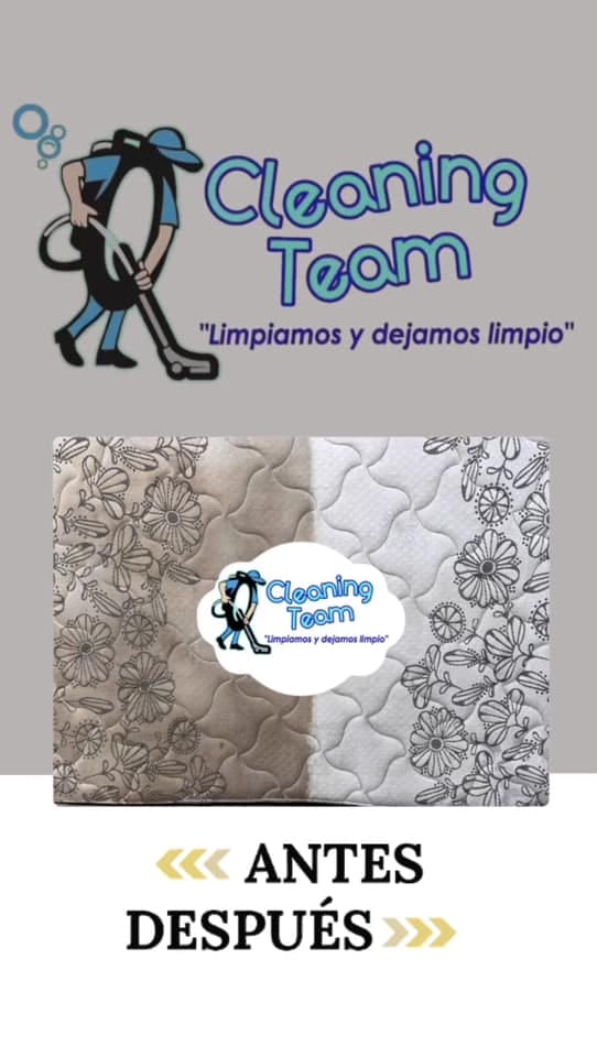 Imagen con el antes y después de una tela