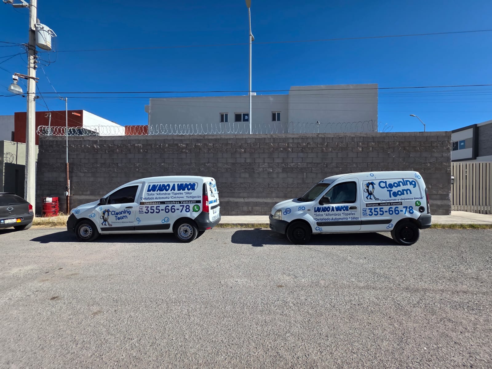 Vehículos de Q Cleaning Team